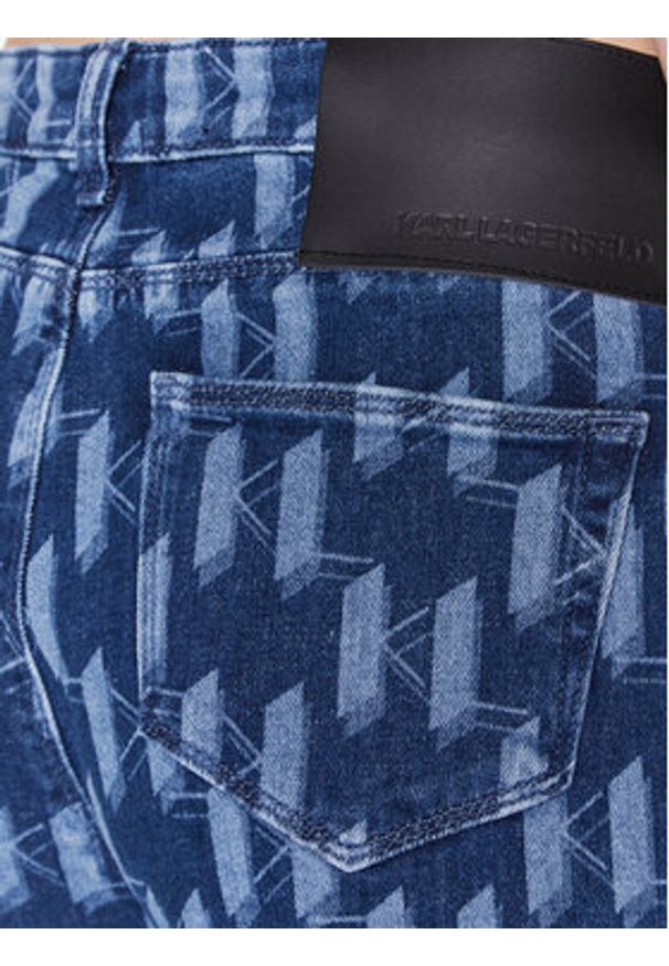 Karl Lagerfeld - KARL LAGERFELD Jeansy Monogram 225W1106 Niebieski Regular Fit. Kolor: niebieski