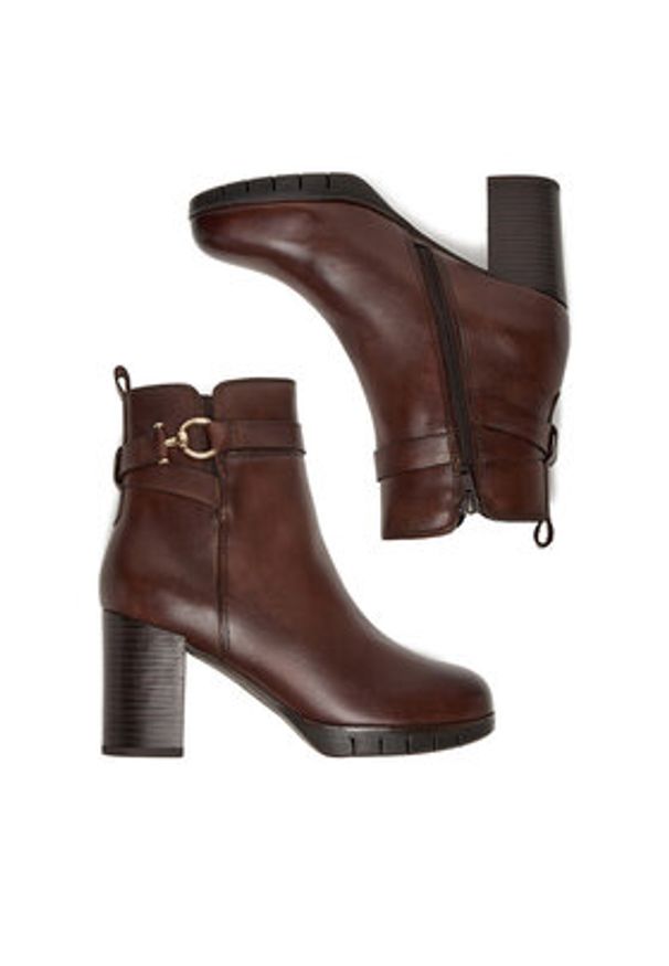 Lasocki Botki CEO-WB-DALILA-25 Brązowy. Kolor: brązowy. Materiał: skóra