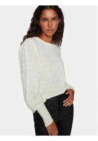 Vila Sweter Ava 14090317 Écru Regular Fit. Materiał: syntetyk