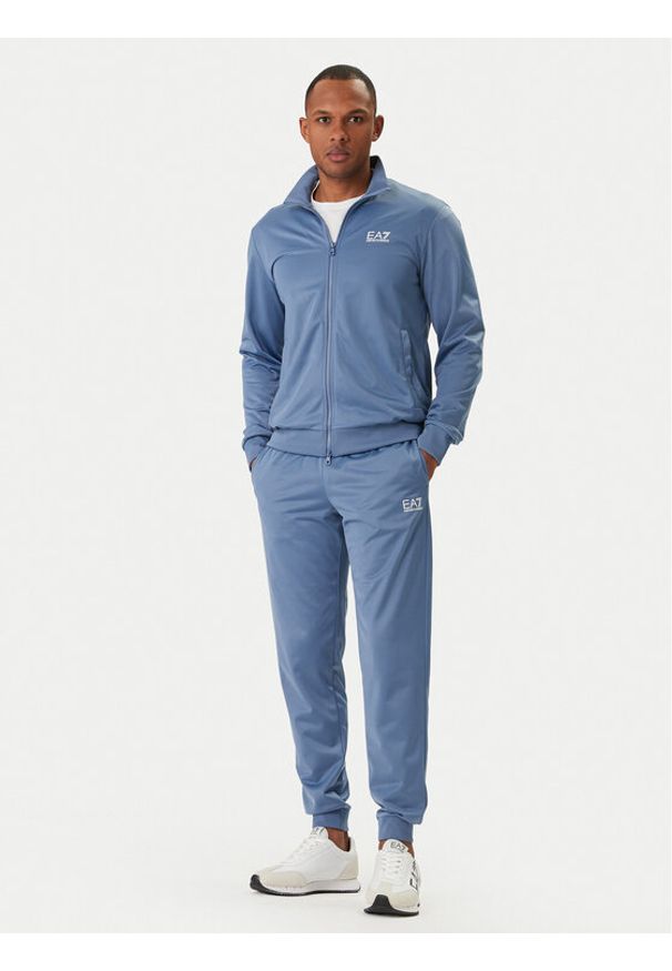 EA7 Emporio Armani Dres 8NPV65 PJHCZ UB064 Niebieski Regular Fit. Kolor: niebieski. Materiał: syntetyk