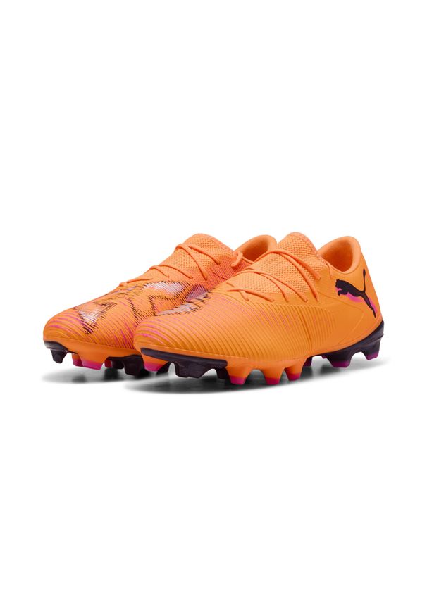 Puma - Buty piłkarskie unisex FUTURE 8 MATCH FG/AG niskie PUMA. Kolor: żółty, wielokolorowy, czarny, pomarańczowy, różowy. Sport: piłka nożna