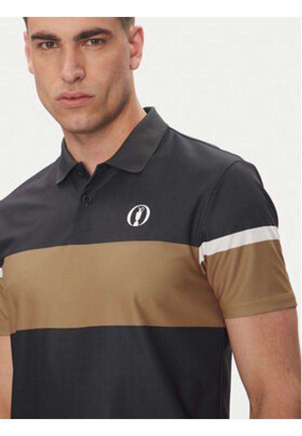 BOSS Polo Paddy The Open 25 50548813 Czarny Regular Fit. Typ kołnierza: polo. Kolor: czarny. Materiał: syntetyk