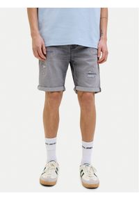Jack & Jones - Jack&Jones Szorty jeansowe Rick 12269503 Szary Regular Fit. Kolor: szary. Materiał: bawełna