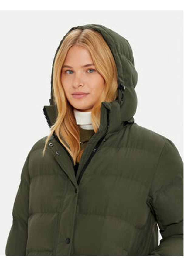 Pepe Jeans Płaszcz zimowy Bibi PL402437 Zielony Loose Fit. Kolor: zielony. Materiał: syntetyk. Sezon: zima