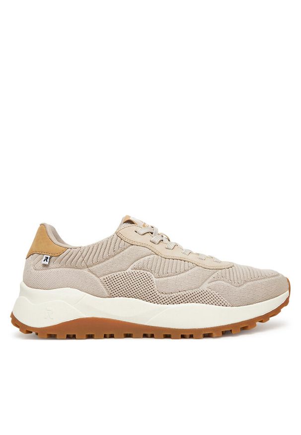 Sneakersy Rieker. Kolor: beżowy