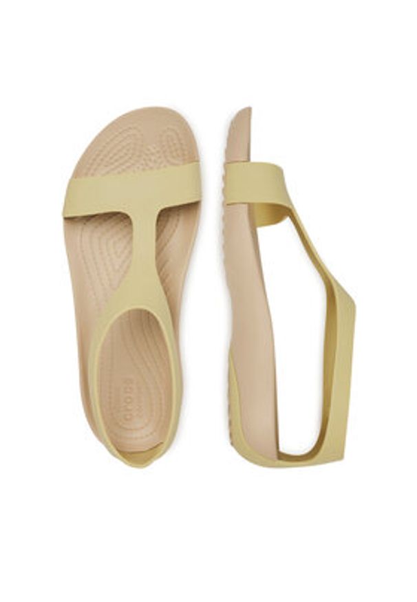 Crocs Sandały SERENA SANDAL 205469-212 Zielony. Kolor: zielony