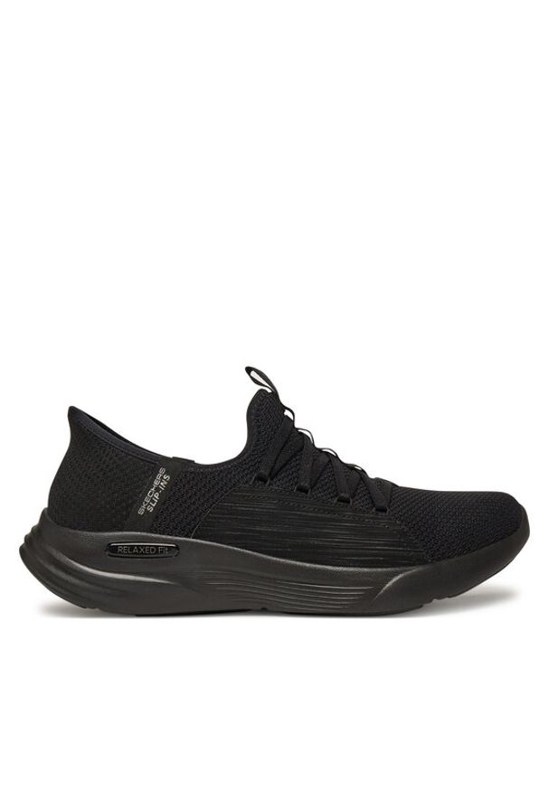 skechers - Skechers Sneakersy 150353/BBK Czarny. Kolor: czarny. Materiał: materiał