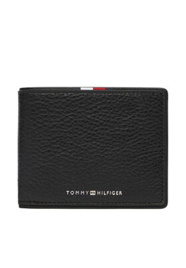 TOMMY HILFIGER - Tommy Hilfiger Portfel Th Corp Mini Cc Wallet & Clip AM0AM13607 Czarny. Kolor: czarny. Materiał: skóra