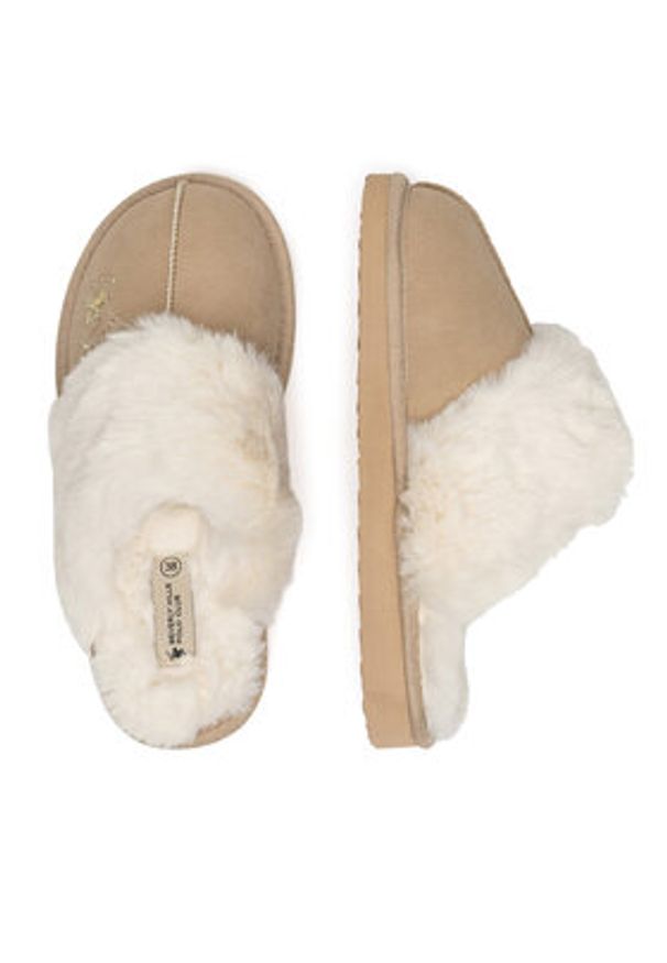 Beverly Hills Polo Club Kapcie WFA3417-1 Beżowy. Kolor: beżowy. Materiał: materiał