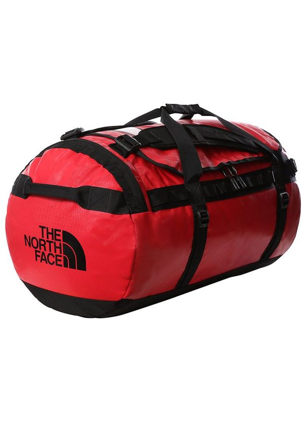 Torba The North Face Base Camp Duffel L 0A52SBKZ31 - czerwona. Kolor: czerwony. Materiał: nylon. Wzór: paski