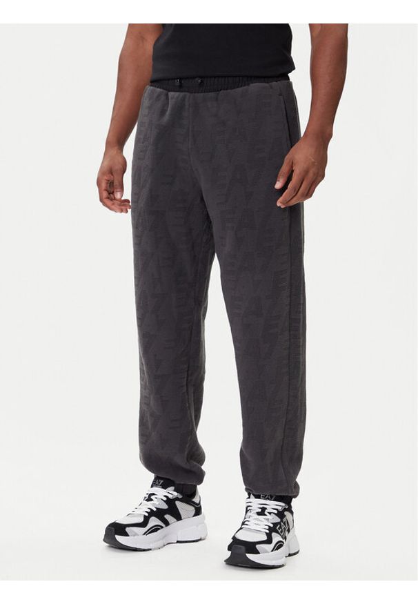EA7 Emporio Armani Spodnie dresowe 7M000983 AF16804 U8117 Szary Relaxed Fit. Kolor: szary. Materiał: syntetyk