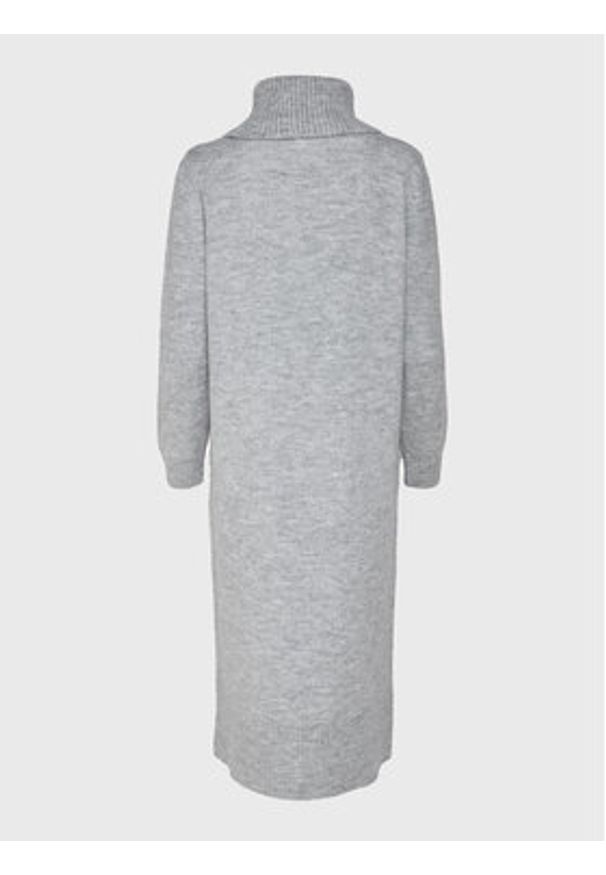 only - ONLY Sukienka dzianinowa Brandie 15214595 Szary Relaxed Fit. Kolor: szary. Materiał: syntetyk