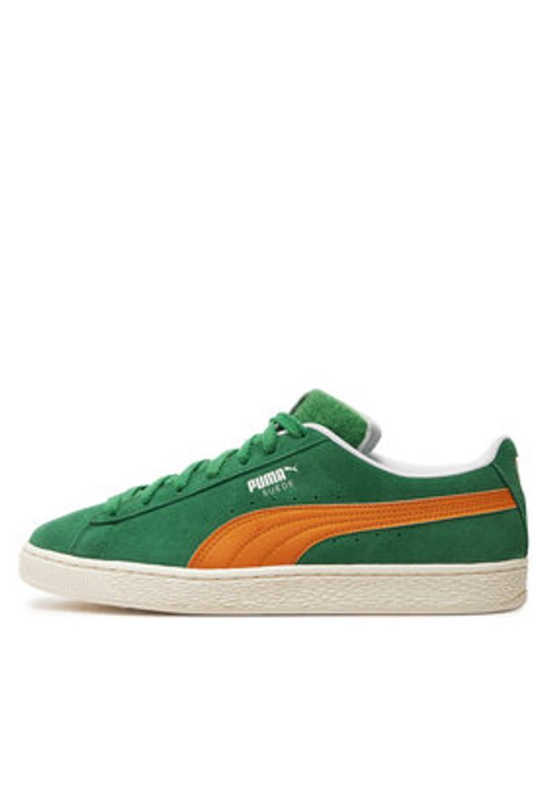 Puma Sneakersy Suede Patch 395388-01 Zielony. Kolor: zielony. Materiał: zamsz, skóra. Model: Puma Suede