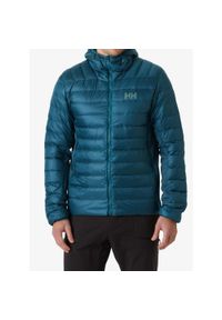 Kurtka puchowa męska Helly Hansen Verglas Down Hybrid Hood 2.0. Kolor: zielony. Materiał: puch