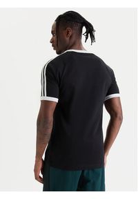 Adidas - adidas T-Shirt 3-Stripes Ringer KF0417 Czarny Slim Fit. Kolor: czarny. Materiał: bawełna #4