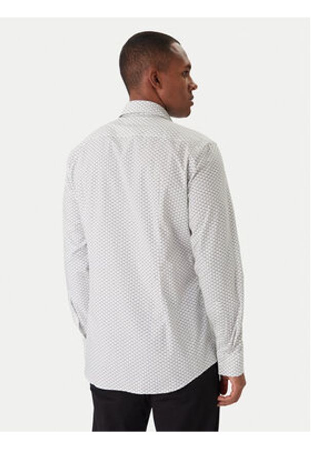 Hugo - HUGO Koszula Kenno 50555318 Biały Slim Fit. Kolor: biały. Materiał: bawełna