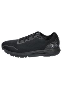 Buty do biegania męskie Under Armour Hovr Sonic 6. Zapięcie: sznurówki. Kolor: czarny. Materiał: guma, syntetyk, tkanina, materiał. Szerokość cholewki: normalna. Sport: bieganie