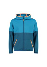 Kurtka z kapturem dla dziecka CMP. Typ kołnierza: kaptur. Kolor: pomarańczowy, niebieski, wielokolorowy, zielony. Materiał: softshell. Styl: sportowy #1