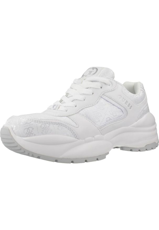Guess - Buty GUESS FLFSAM FAL12 Biały. Kolor: biały. Materiał: syntetyk, tkanina. Styl: sportowy