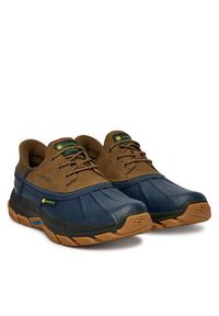 skechers - Skechers Półbuty Respected - Tanzier 256002/NVTN Kolorowy. Materiał: skóra. Wzór: kolorowy #5