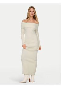 only - ONLY Sukienka dzianinowa Katia 15342132 Écru Regular Fit. Materiał: syntetyk #6