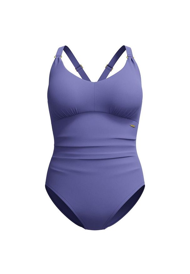 Strój kąpielowy jednoczęściowy damski na basen Speedo Shaping V Neck. Kolor: fioletowy