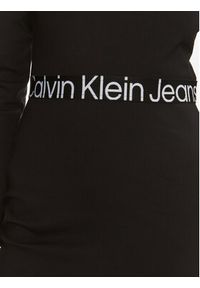 Calvin Klein Jeans Sukienka codzienna Logo Elastic J20J222518 Czarny Regular Fit. Okazja: na co dzień. Kolor: czarny. Materiał: syntetyk, wiskoza. Typ sukienki: proste. Styl: casual #2