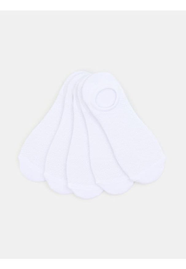 Sinsay - Skarpetki stopki 5 pack - biały. Kolor: biały