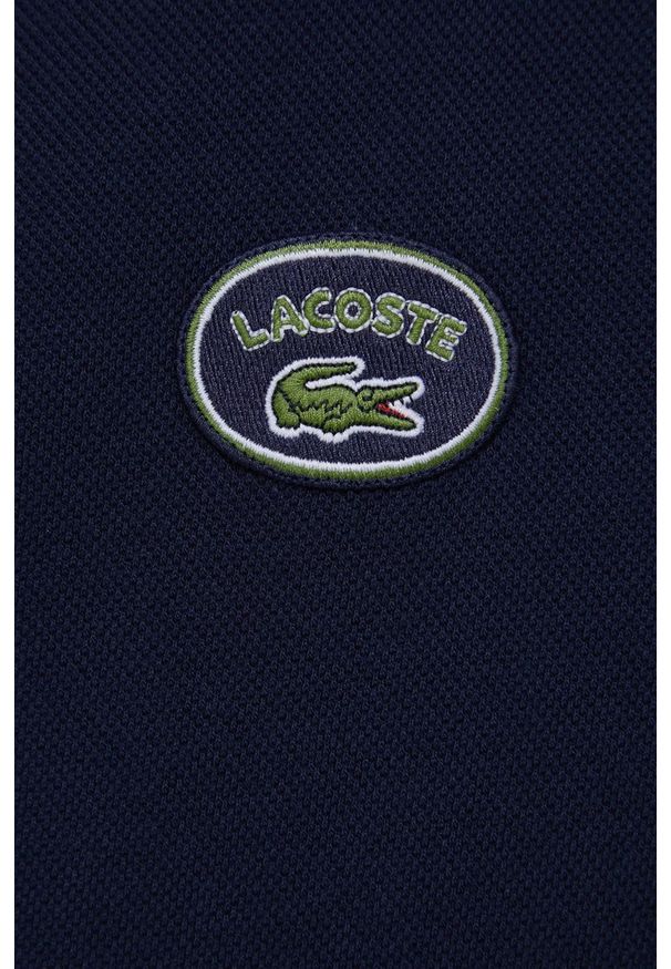 Lacoste szlafrok bawełniany kolor granatowy. Kolor: niebieski. Materiał: bawełna