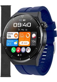 Smartwatch Enter SAT.14.5317.144-SET Granatowy. Rodzaj zegarka: smartwatch. Kolor: niebieski