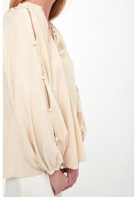 Twinset U&B - Bluzka damska lniana TWINSET U&B. Materiał: len