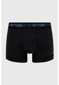Nike bokserki 3-pack męskie kolor niebieski. Kolor: niebieski. Materiał: tkanina, skóra, włókno #5