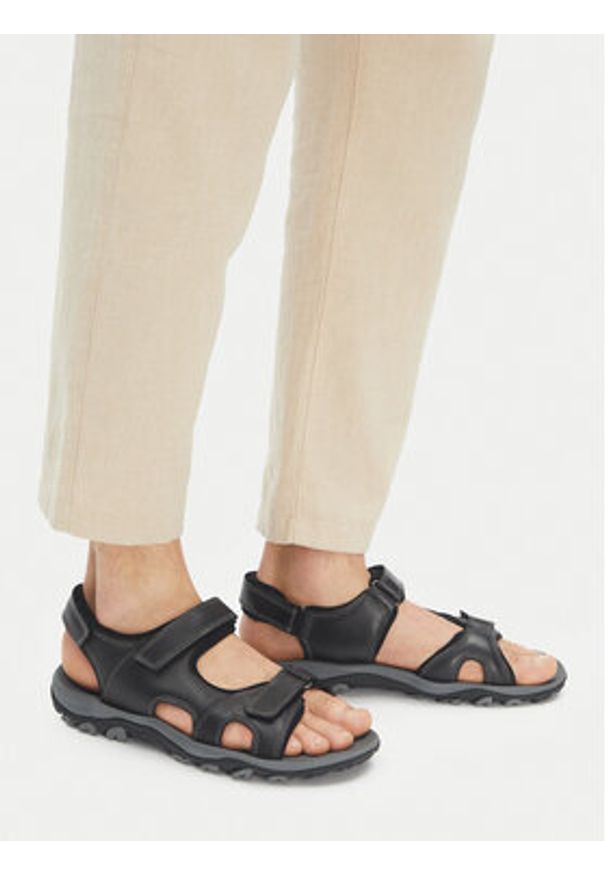 Lasocki Sandały RIKO-02 MB Czarny. Kolor: czarny. Materiał: skóra