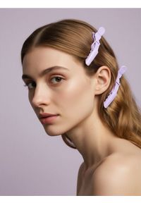 Sinsay - Spinki do włosów 4 pack - fioletowy. Kolor: fioletowy #1