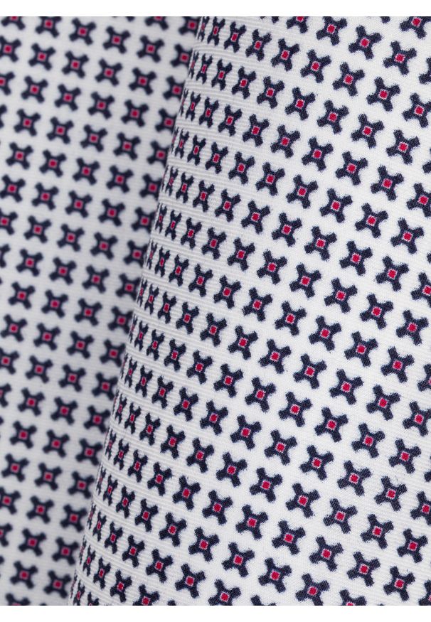 Pako Lorente - PAKO LORENTE - Biała poszetka mikrowzór. Kolor: biały. Materiał: bawełna