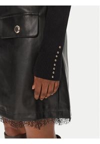 Morgan Sukienka dzianinowa 242-REGOX Czarny Slim Fit. Kolor: czarny. Materiał: wiskoza #5