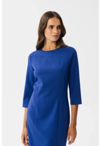 Stylove - Elegancka sukienka ołówkowa z rozcięciem chaber. Typ sukienki: ołówkowe. Styl: elegancki #2