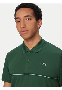 Lacoste Polo DH0171 Zielony Regular Fit. Typ kołnierza: polo. Kolor: zielony. Materiał: syntetyk #5