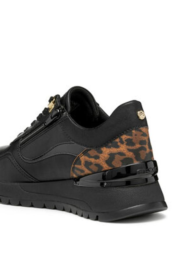 Geox Sneakersy D Desya D5600A 08502 C9999 Czarny. Kolor: czarny. Materiał: skóra