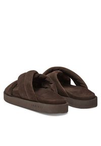 Inuikii Klapki Suede Crossed 50102-500 Brązowy. Kolor: brązowy. Materiał: skóra, zamsz #3