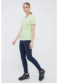 adidas TERREX t-shirt bawełniany HE1645 kolor zielony. Kolor: zielony. Materiał: bawełna. Długość rękawa: krótki rękaw. Długość: krótkie. Wzór: nadruk #5
