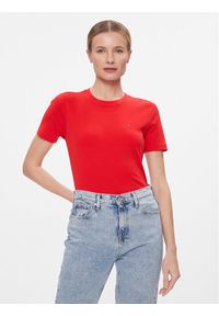 TOMMY HILFIGER - Tommy Hilfiger T-Shirt New Cody WW0WW40587 Czerwony Slim Fit. Kolor: czerwony. Materiał: bawełna #1