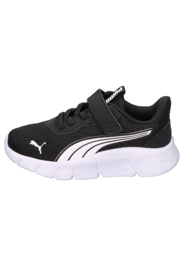 Puma - Buty na co dzień dziecięce PUMA FLEXFOCUS na rzepy. Okazja: na co dzień. Zapięcie: rzepy. Kolor: czarny, biały, wielokolorowy. Sport: bieganie