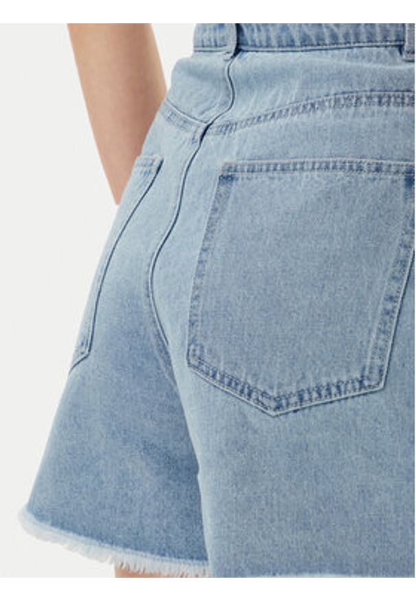Pieces Szorty jeansowe Tamra 17157412 Niebieski Regular Fit. Kolor: niebieski. Materiał: bawełna