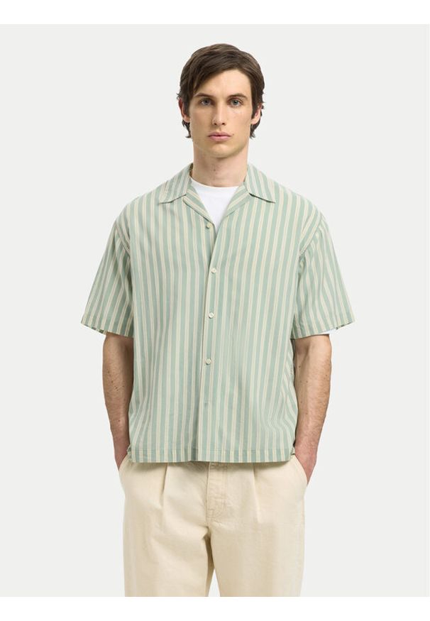 Selected Homme Koszula 16091381 Zielony Relaxed Fit. Kolor: zielony. Materiał: bawełna