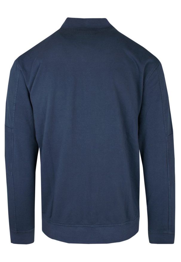 Wygodna Bluza na Zamek - Pioneer - Granatowa. Okazja: na co dzień. Kolor: niebieski. Materiał: bawełna, poliester. Styl: sportowy, casual