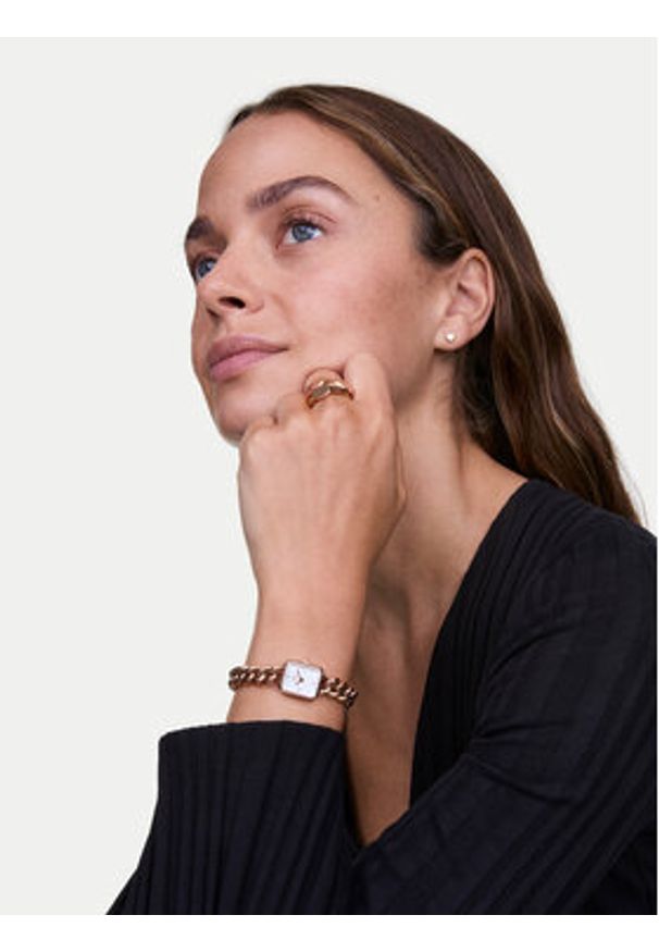 Daniel Wellington Zegarek Jolie Chain 15 DW00100835 Różowe złoto. Kolor: złoty, różowy, wielokolorowy