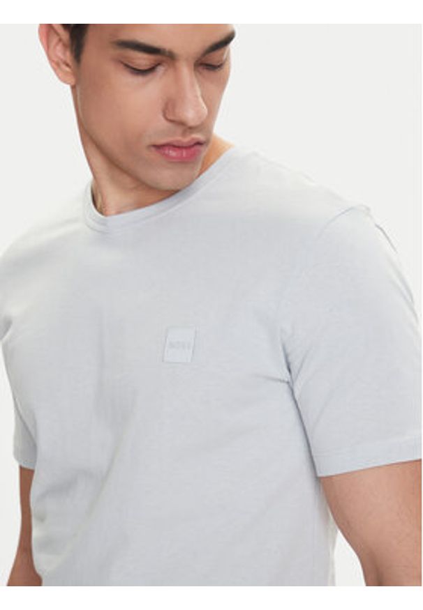BOSS T-Shirt Tales 50508584 Szary Regular Fit. Kolor: szary. Materiał: bawełna