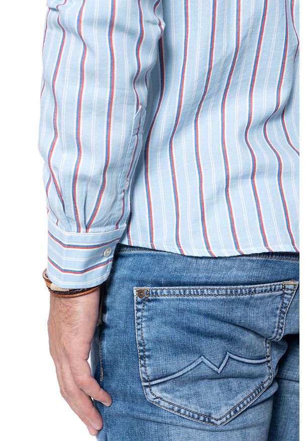 Wrangler - WRANGLER LS 1 PKT SHIRT VICTORIA BLUE W5F13OXJS 112130113