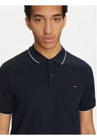 Calvin Klein Polo K10K112751 Granatowy Regular Fit. Typ kołnierza: polo. Kolor: niebieski. Materiał: bawełna #4